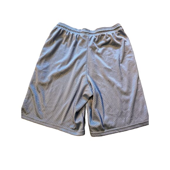 Champion Light Blue Mesh Athletic Shorts Elastic Waistband Logo Unisex Small - Picture 2 of 12